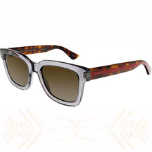 Gucci GG0001S 005-5 Grey Unisex 52mm Square Sunglasses