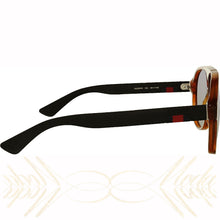 Gucci GG0009S 002-59 Polarized Brown Black Unisex 59mm Aviator Sunglasses